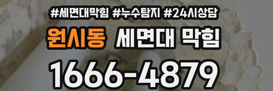 원시동 세면대 막힘
