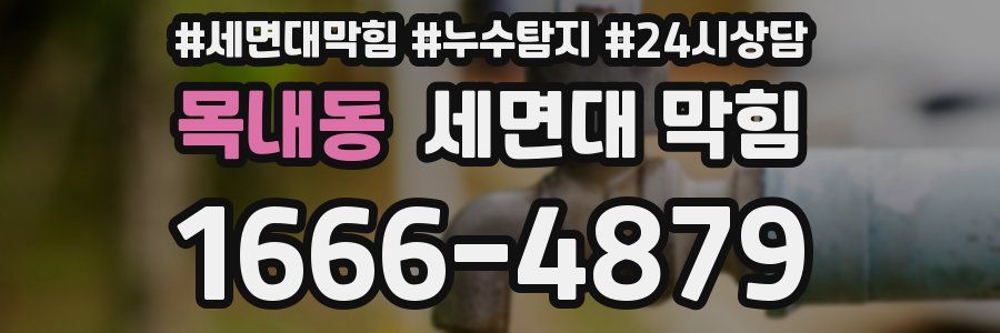 목내동 세면대 막힘