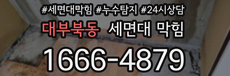 대부북동 세면대 막힘
