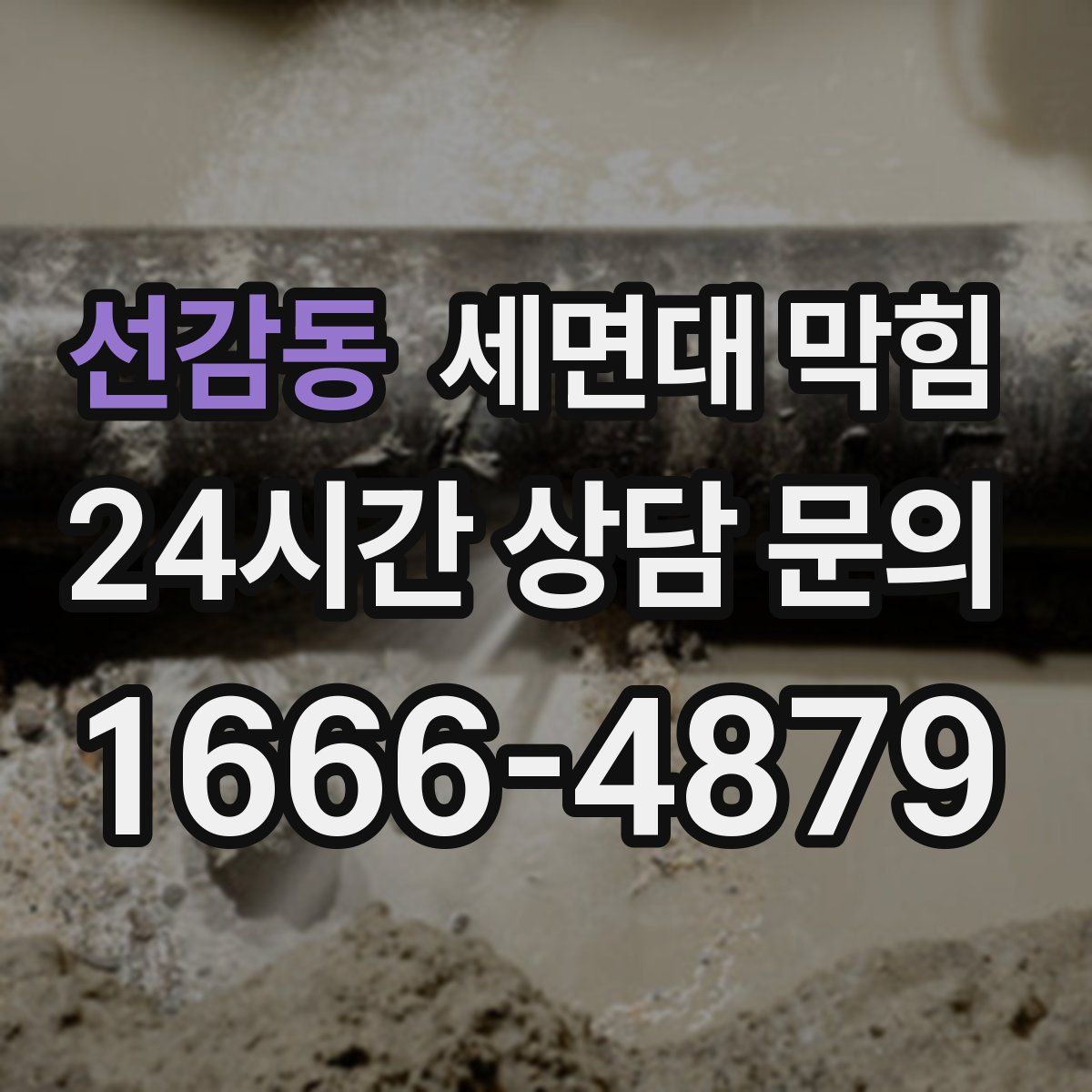 선감동 세면대 막힘