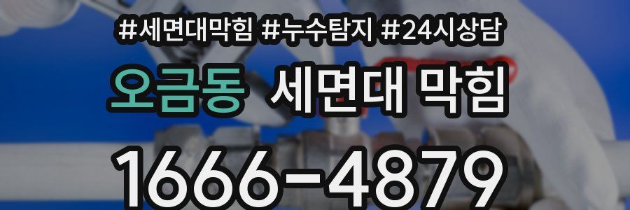 오금동 세면대 막힘