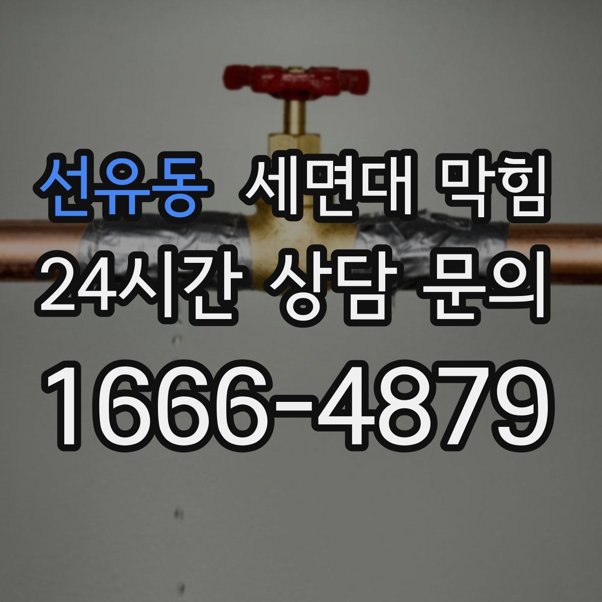 선유동 세면대 막힘