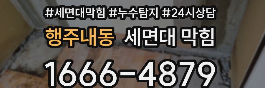 행주내동 세면대 막힘