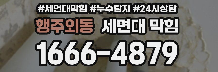 행주외동 세면대 막힘
