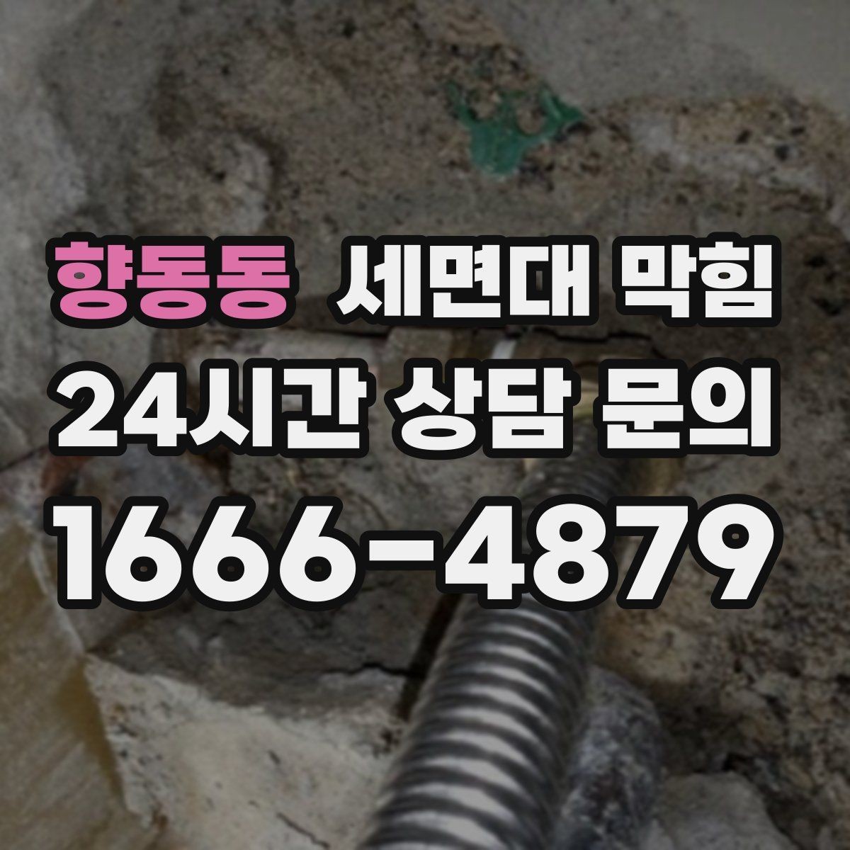향동동 세면대 막힘 세수 한 번에 물이 고이는 이유