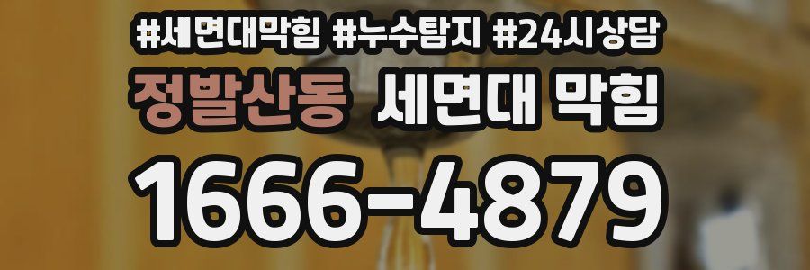 정발산동 세면대 막힘