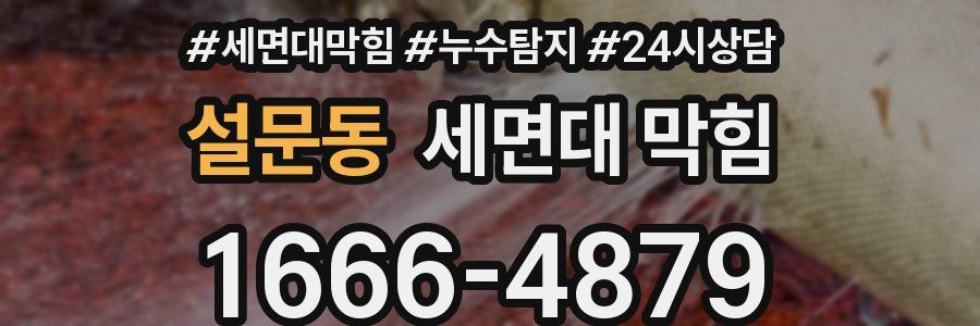 설문동 세면대 막힘