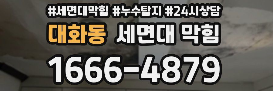 대화동 세면대 막힘