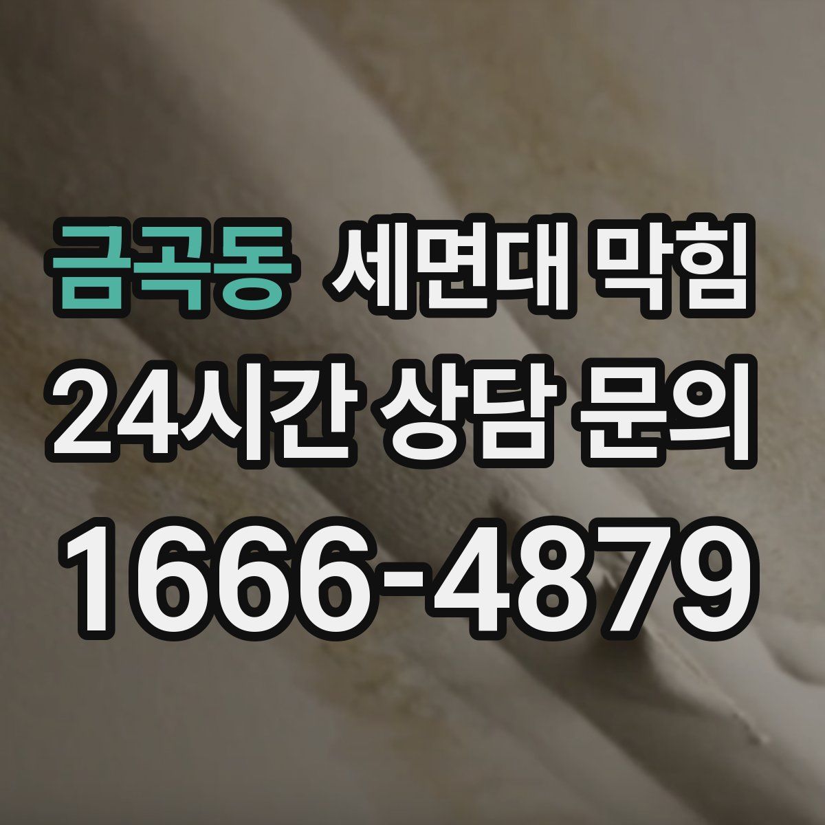 금곡동 세면대 막힘