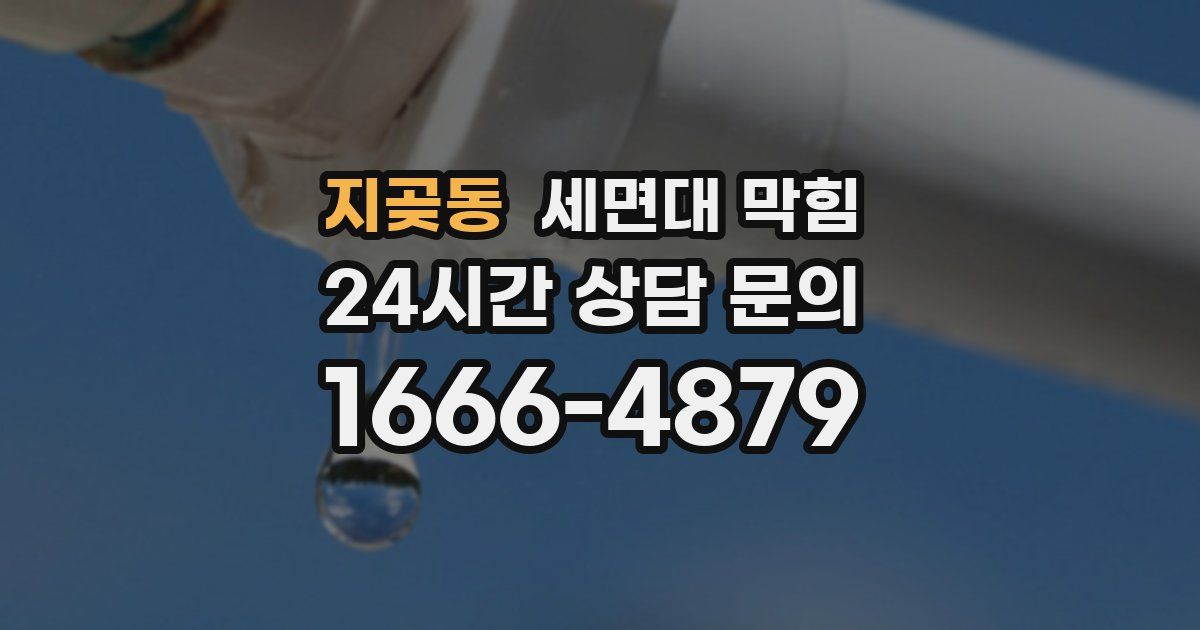 지곶동 세면대 막힘