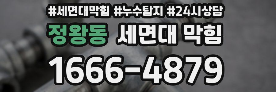 정왕동 세면대 막힘