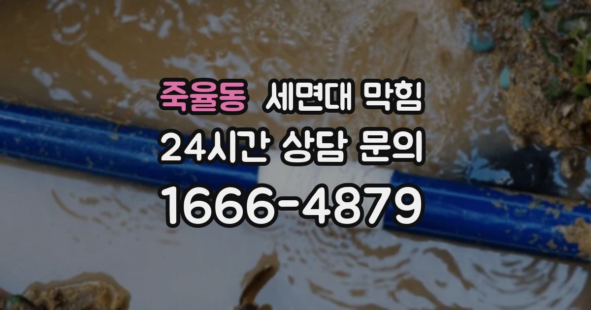 죽율동 세면대 막힘