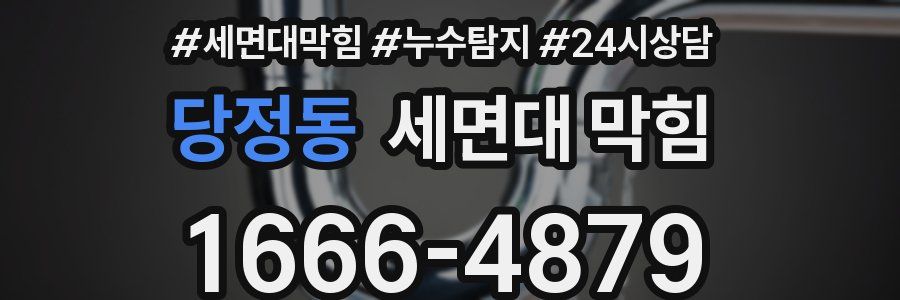 당정동 세면대 막힘