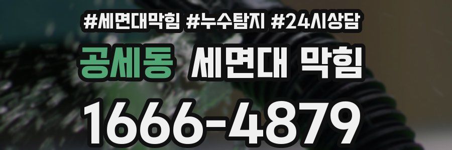공세동 세면대 막힘