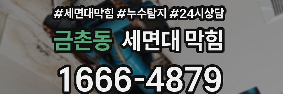 금촌동 세면대 막힘