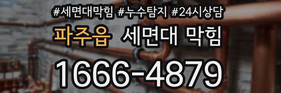 파주읍 세면대 막힘