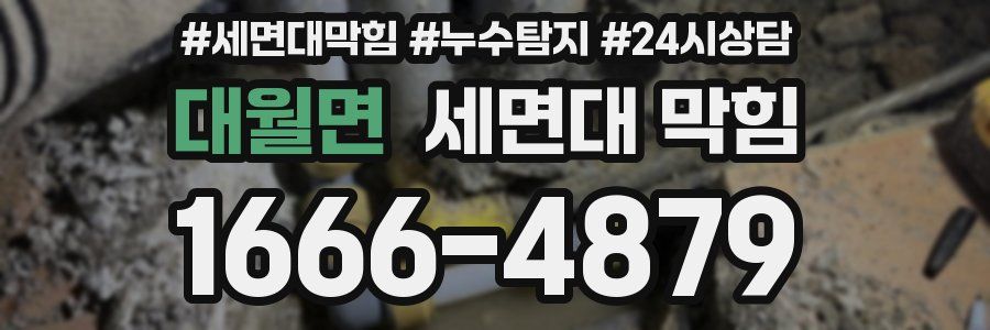 대월면 세면대 막힘