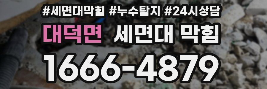 대덕면 세면대 막힘