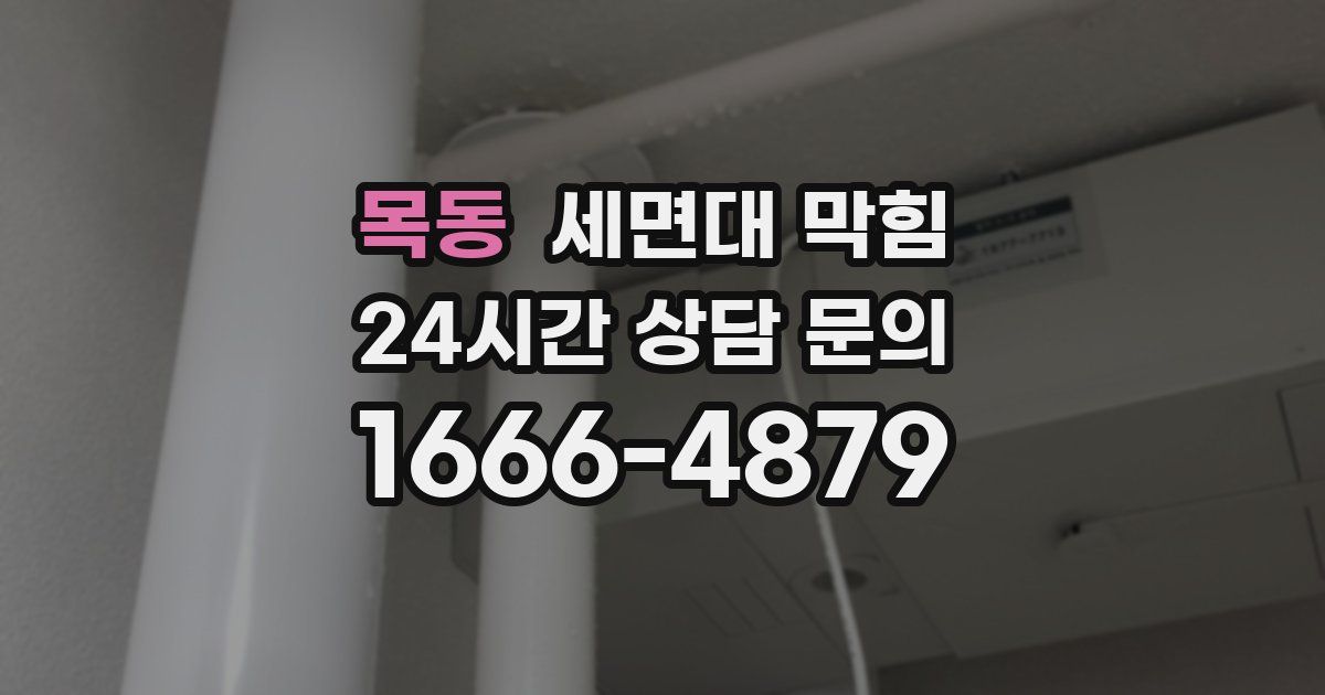 목동 세면대 막힘