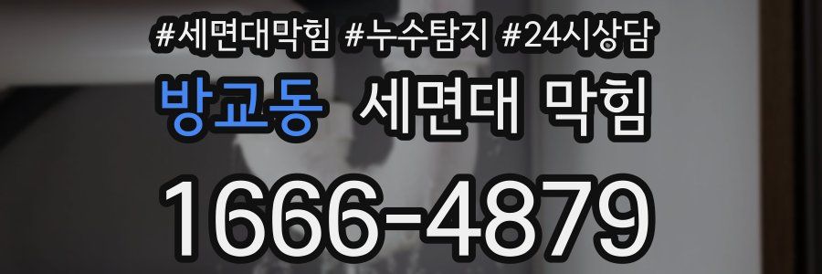 방교동 세면대 막힘