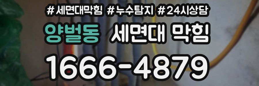 양벌동 세면대 막힘