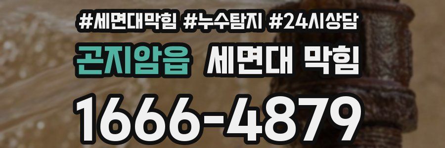 곤지암읍 세면대 막힘