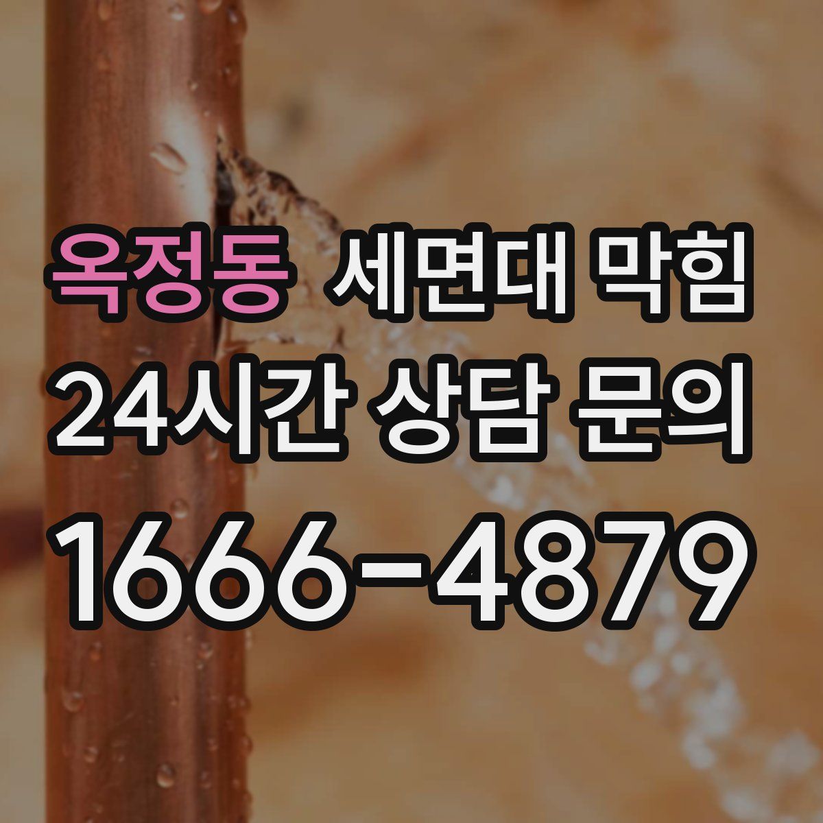 옥정동 세면대 막힘