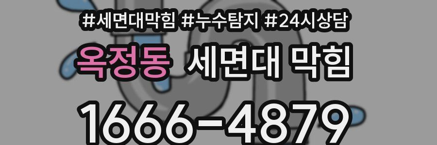 옥정동 세면대 막힘
