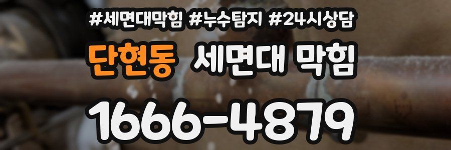 단현동 세면대 막힘