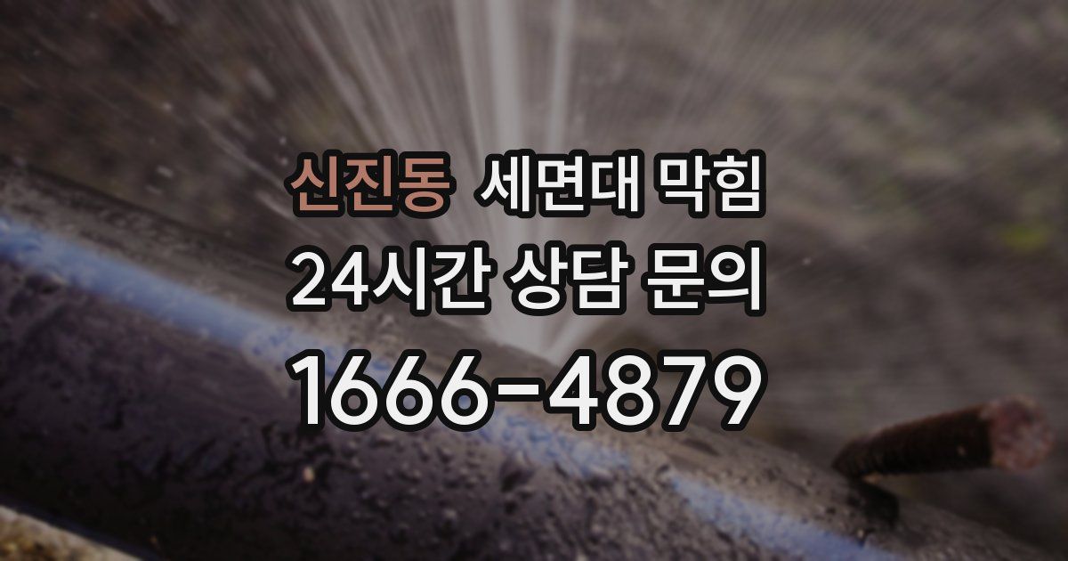 신진동 세면대 막힘