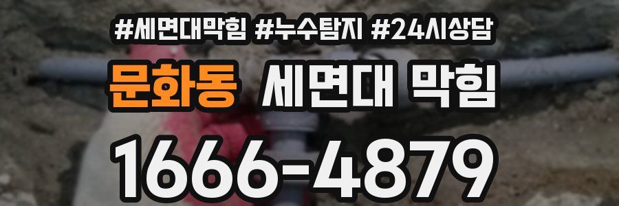 문화동 세면대 막힘