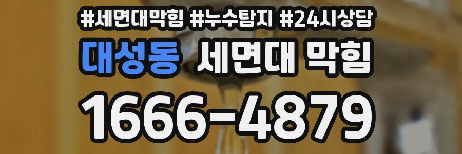 대성동 세면대 막힘