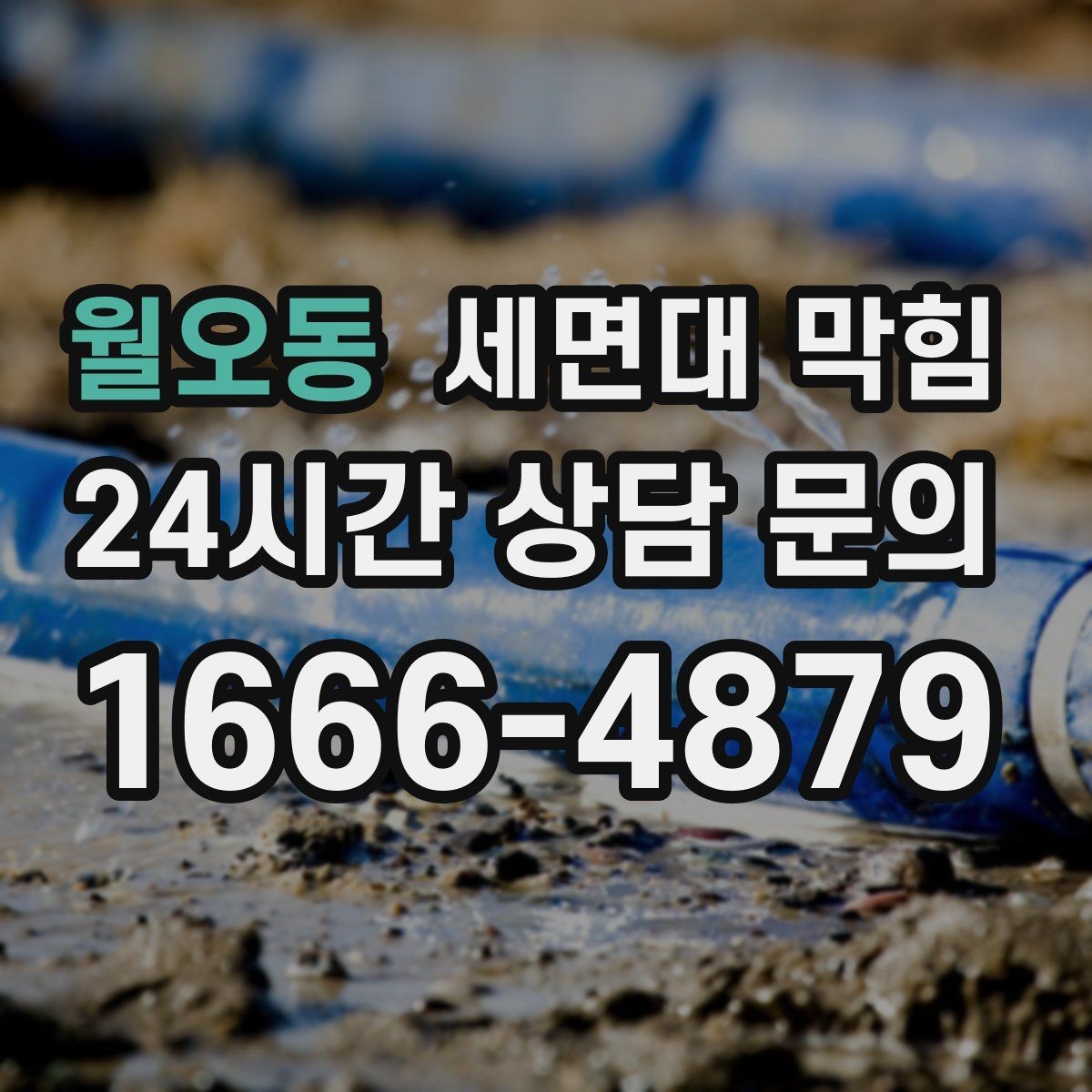 월오동 세면대 막힘 욕실 바닥 배수와 함께 느려졌다면