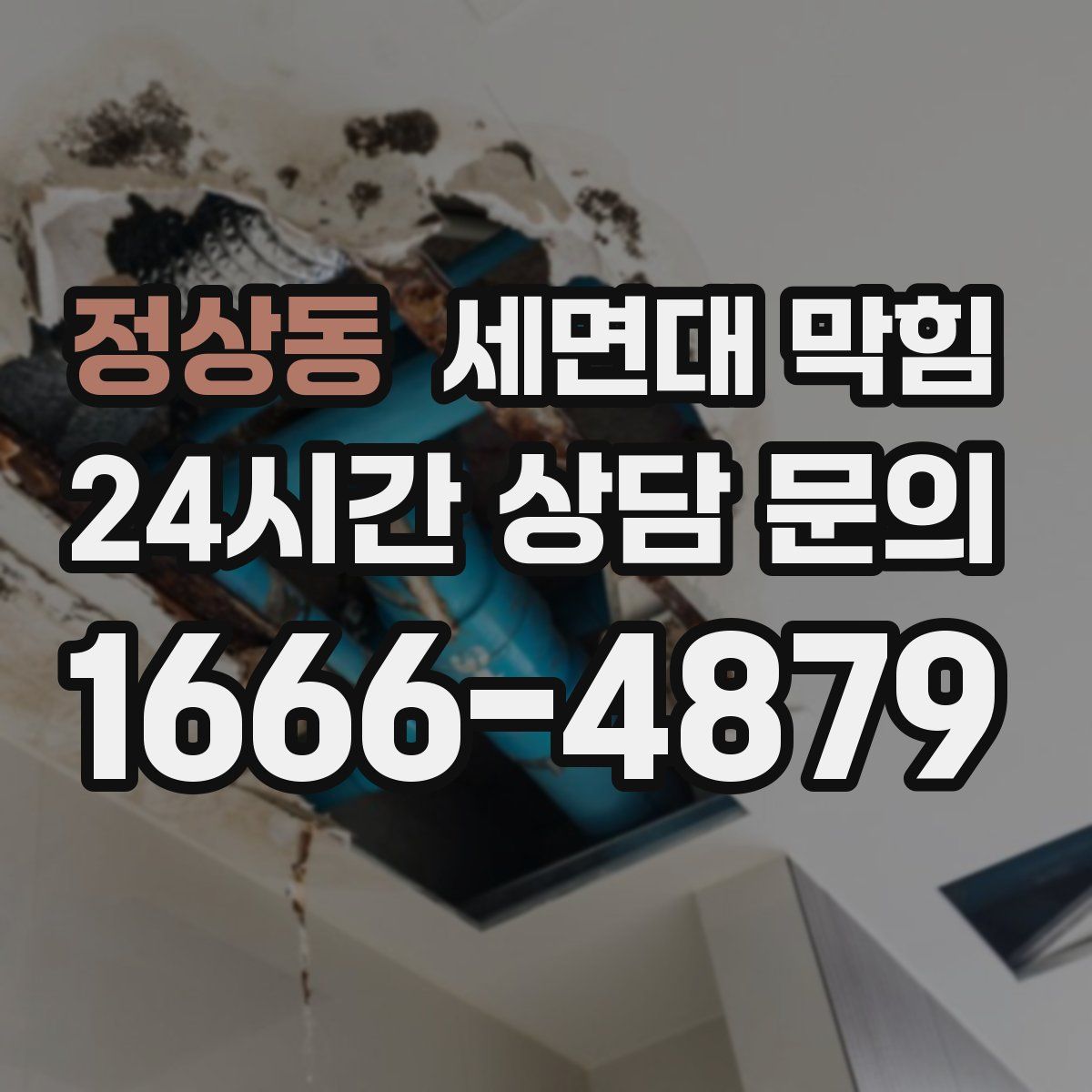 정상동 세면대 막힘