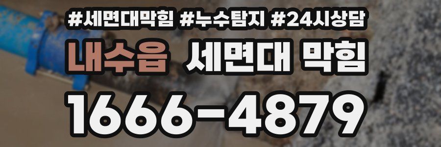 내수읍 세면대 막힘