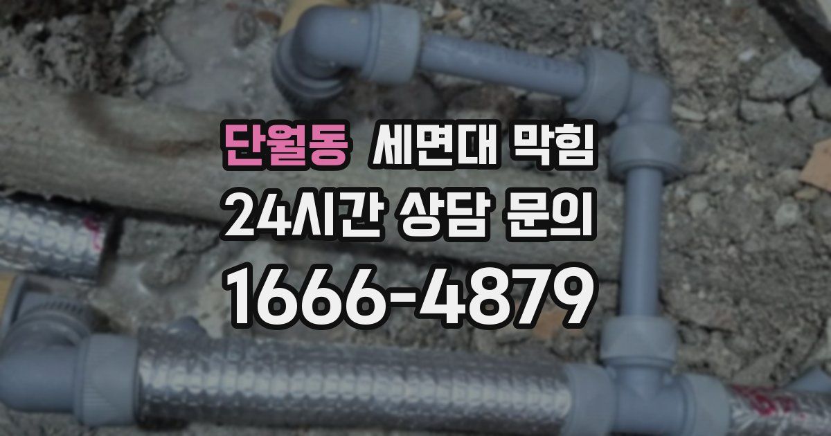 단월동 세면대 막힘