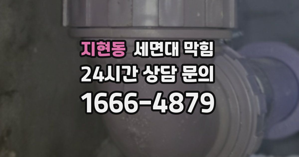 지현동 세면대 막힘