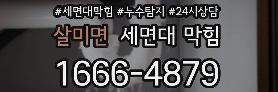 살미면 세면대 막힘