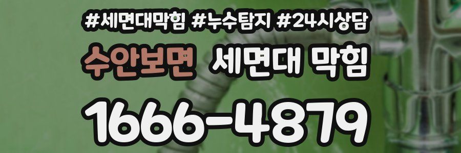 수안보면 세면대 막힘