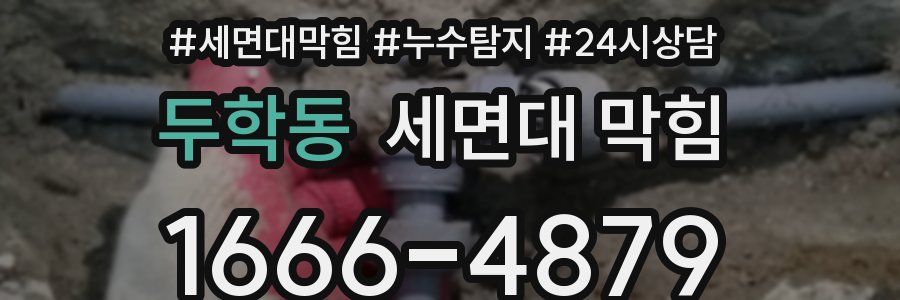 두학동 세면대 막힘