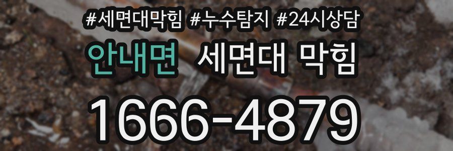 안내면 세면대 막힘