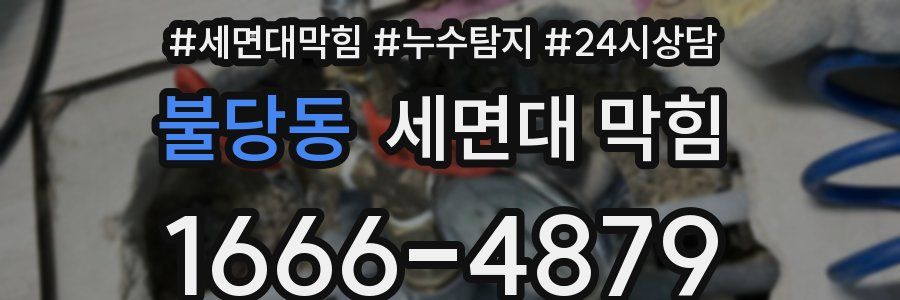 불당동 세면대 막힘