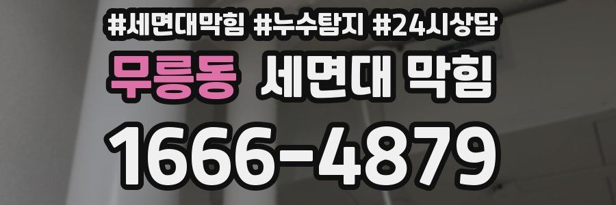 무릉동 세면대 막힘