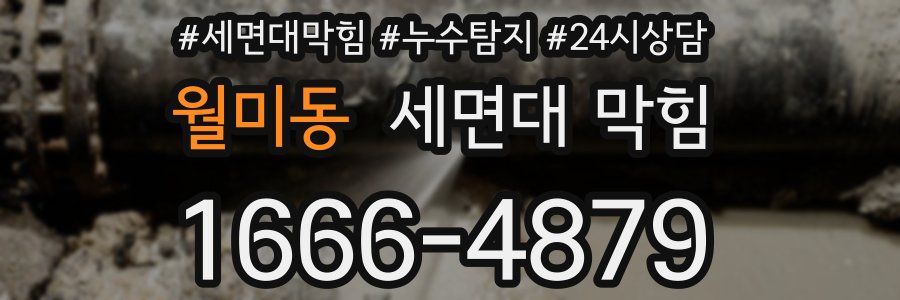 월미동 세면대 막힘