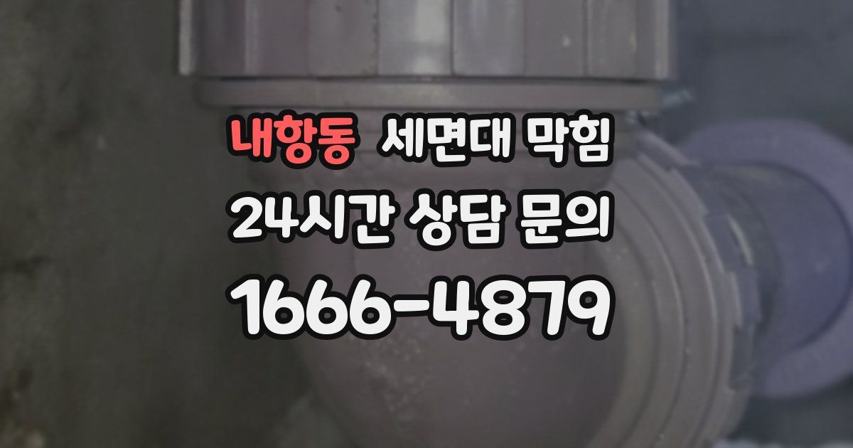 내항동 세면대 막힘