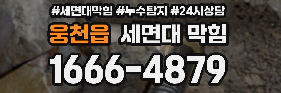 웅천읍 세면대 막힘