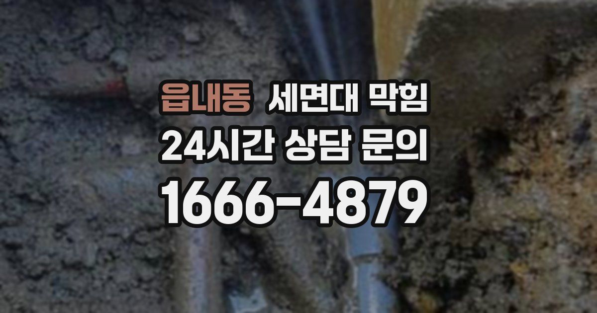 읍내동 세면대 막힘