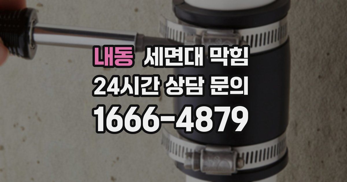 내동 세면대 막힘