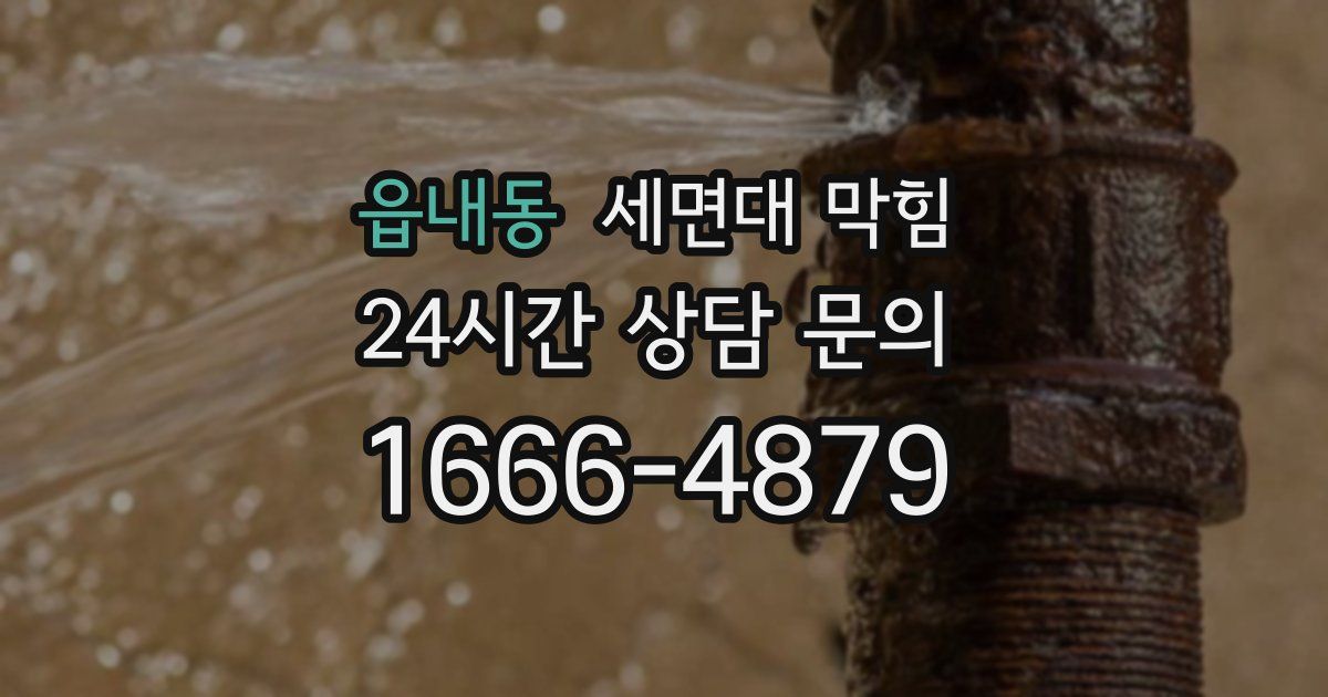 읍내동 세면대 막힘