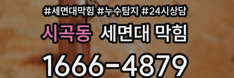 시곡동 세면대 막힘